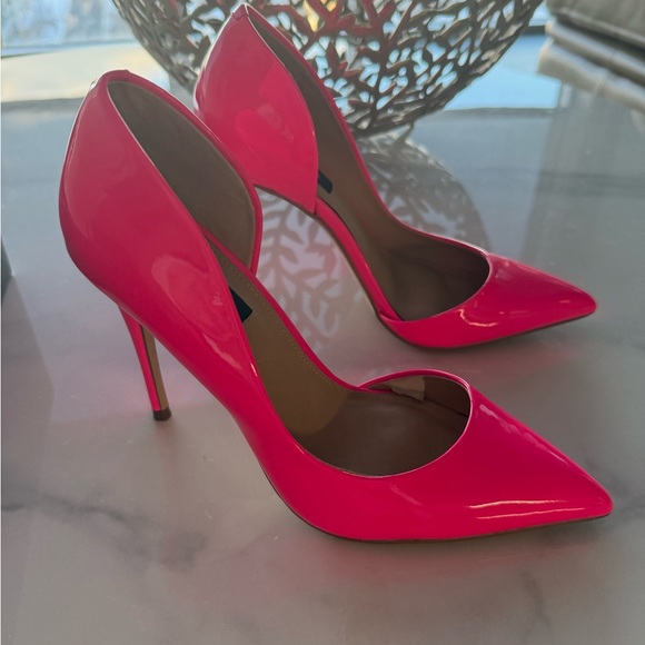 Aqua Shoes - Aqua Vibrant Pink Heels